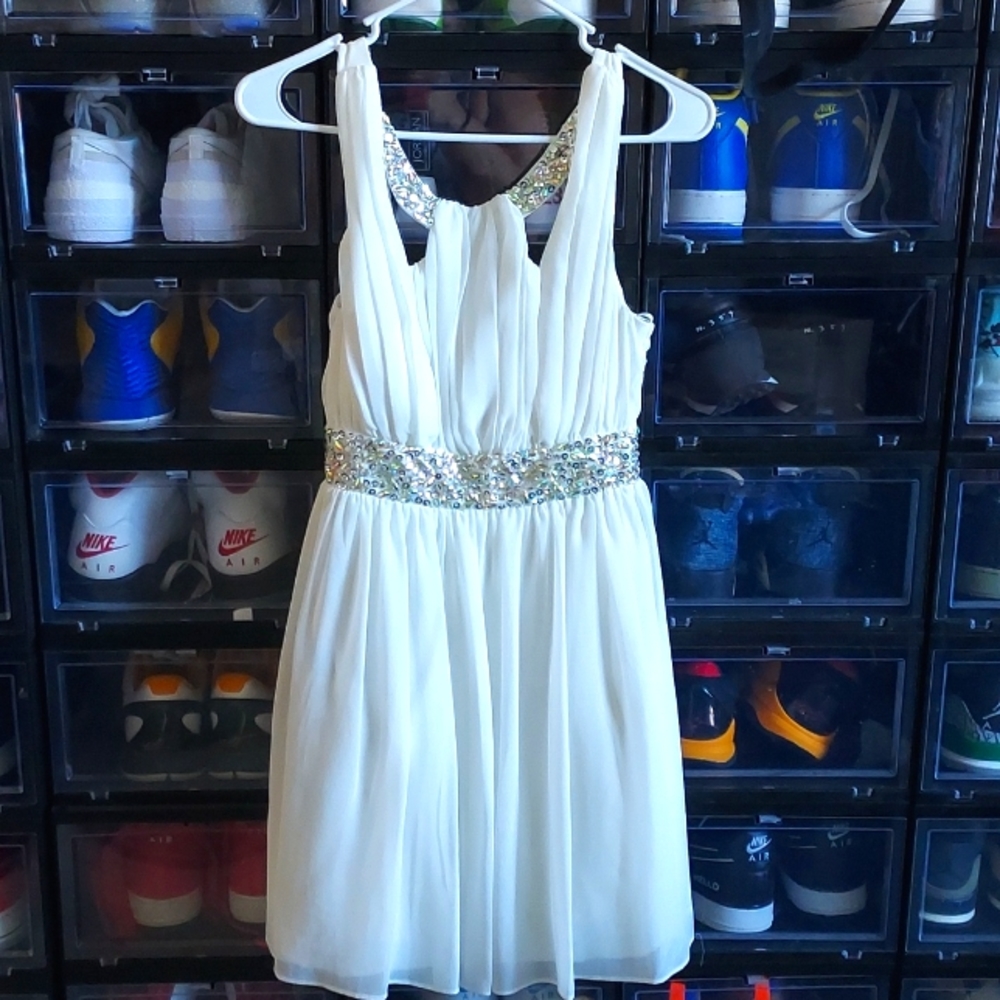 Ivory homecoming dress by Deb size 5